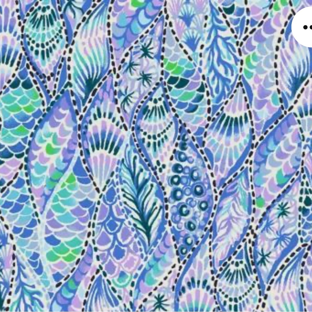 Lilly Pulitzer Coastal Blue Tails of The Sea (2018) Maxi Dress - Picture 6 of 6